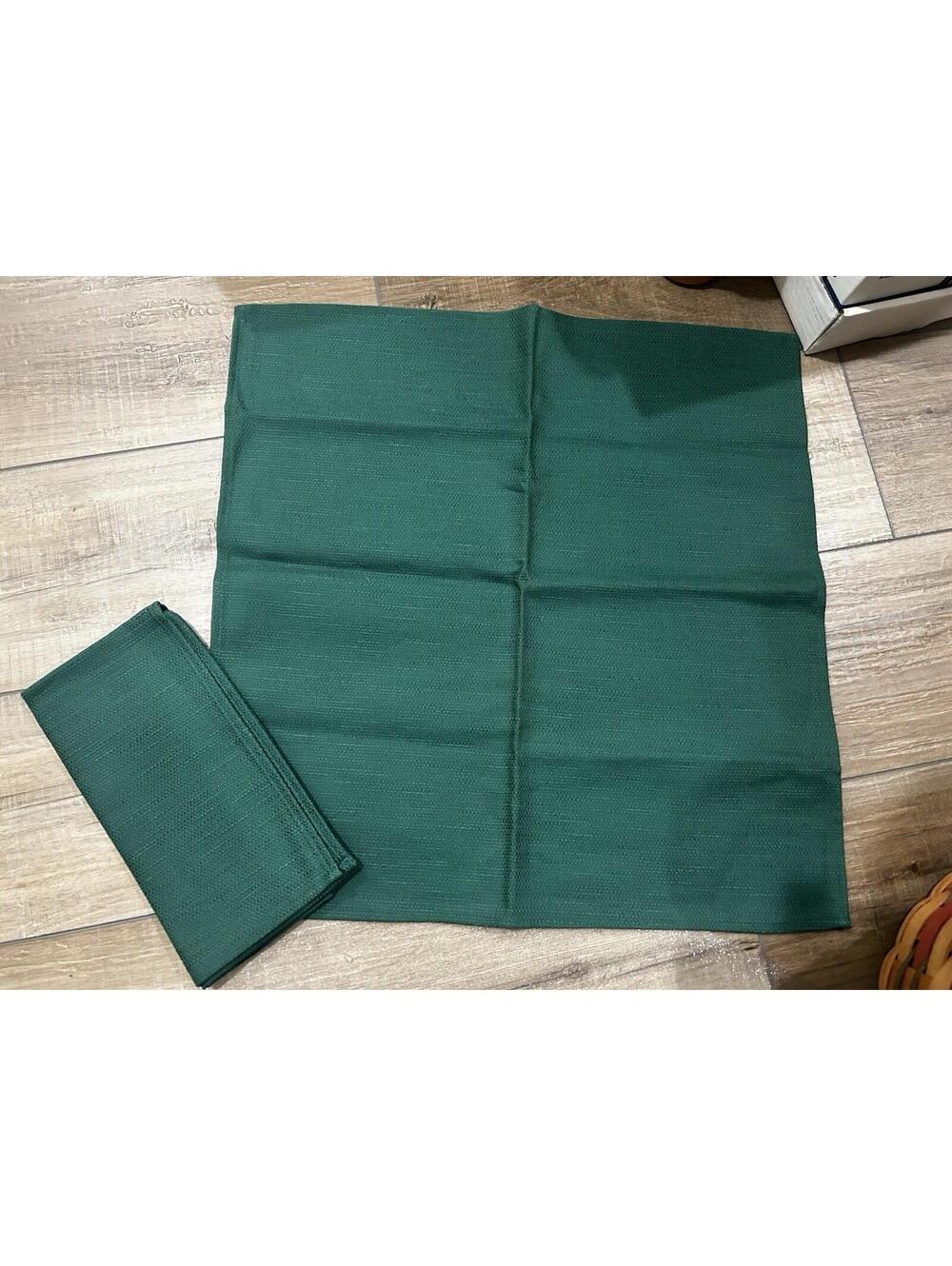 Longaberger Baskets Napkins Ivy Green fabric Set of 2